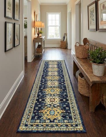 2' 7 x 10' Heris Runner Rug
