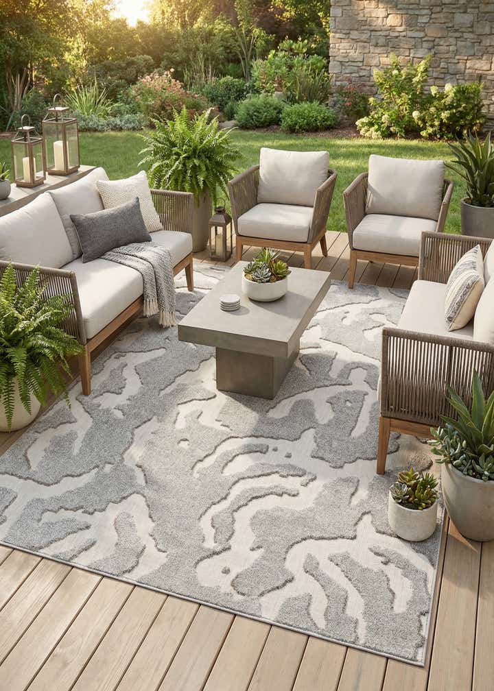 7' 10 x 10' Easy-Clean Sabrina Soto Indoor / Outdoor Rug