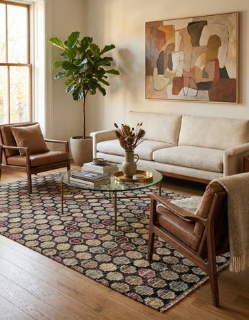 5' x 8' Hand Knotted Darya Wool Rug