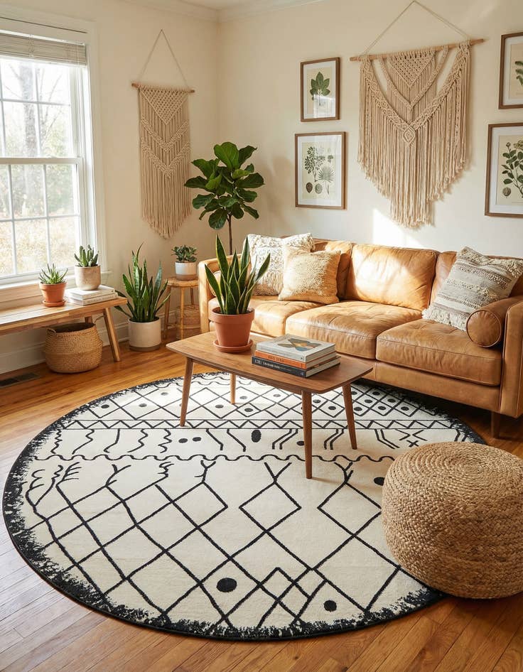 Detail image of 8' x 8' Tangier Round Rug