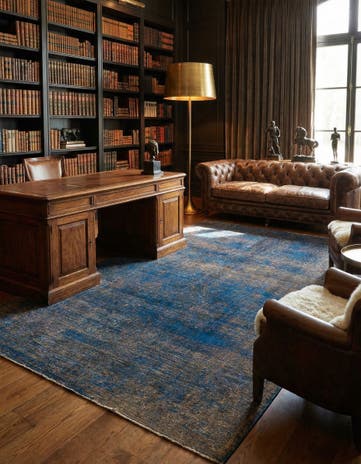6' 10 x 10' 6 Hand Knotted Ultra Vintage Persian Wool Rug