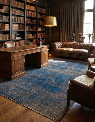 6' 10 x 10' 6 Hand Knotted Ultra Vintage Persian Wool Rug
