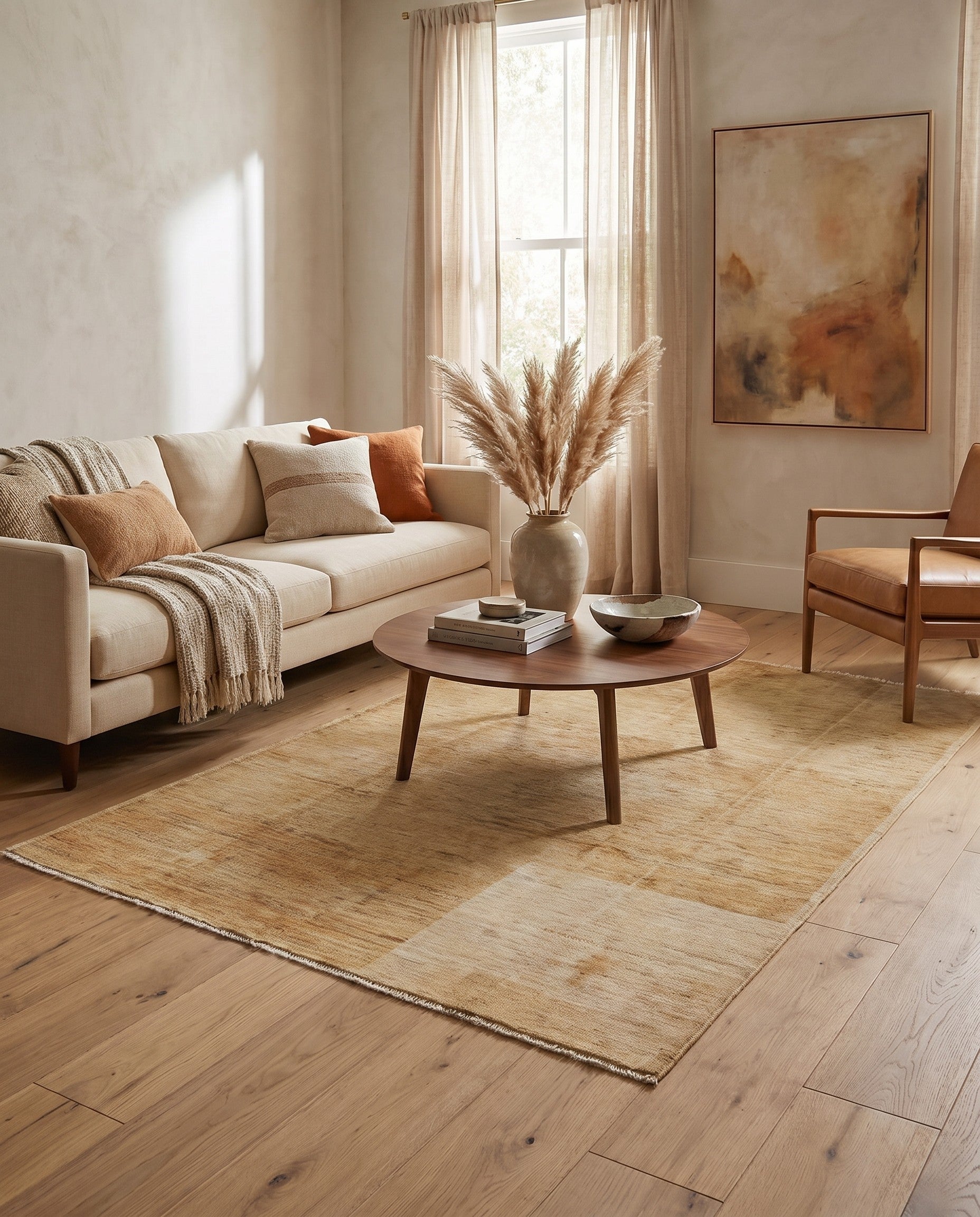 4' x 6' Hand Knotted Modern Ziegler Rug