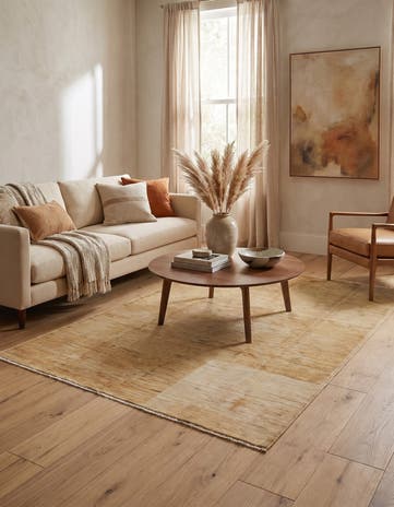 4' x 6' Hand Knotted Modern Ziegler Rug