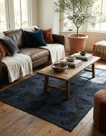 4' 2 x 5' 8 Hand Woven Kilim Suzani Wool Rug