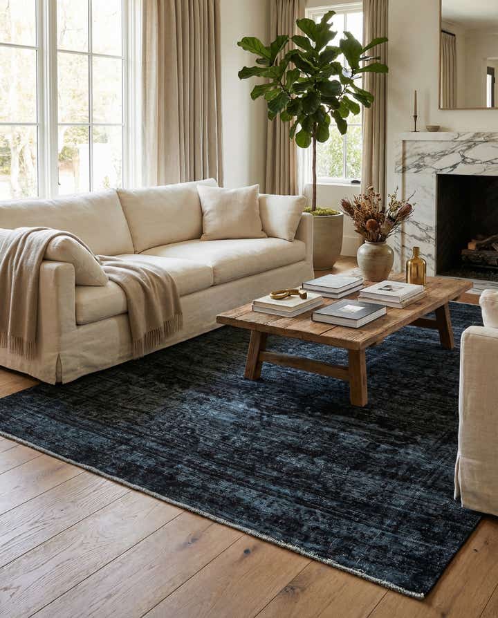6' 3 x 9' Hand Knotted Ultra Vintage Persian Wool Rug