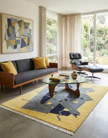 4' 8 x 6' 8 Hand Knotted Nepal Wool Rug