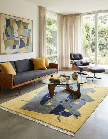 4' 8 x 6' 8 Hand Knotted Nepal Wool Rug