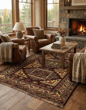 4' 8 x 7' 2 Hand Knotted Kars Wool Rug