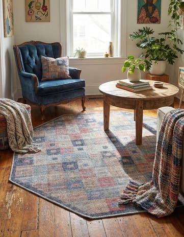 5' 3 x 5' 3 Washable Sisu Octagon Rug