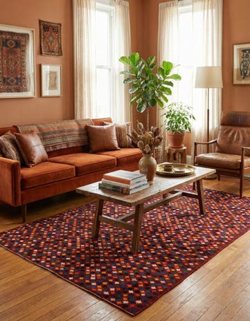 6' 9 x 9' 10 Hand Knotted Balouch Wool Rug