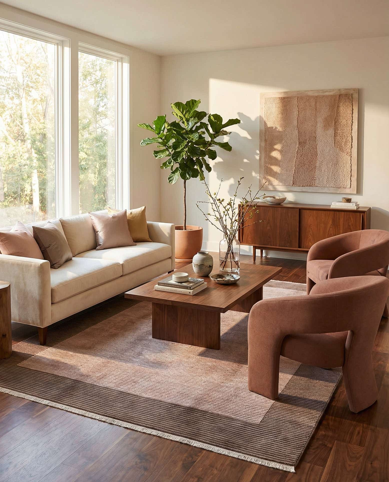 6' 7 x 9' 10 Hand Knotted Darya Wool Rug