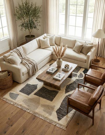 9' x 12' 8 Hand Knotted Moroccan Wool Rug
