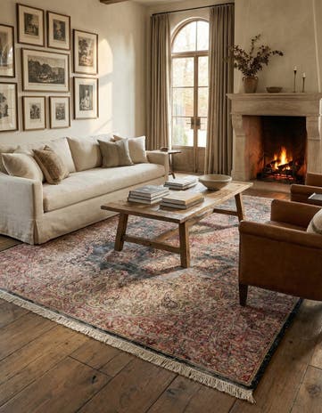 6' x 10' 9 Hand Knotted Ultra Vintage Persian Wool Rug