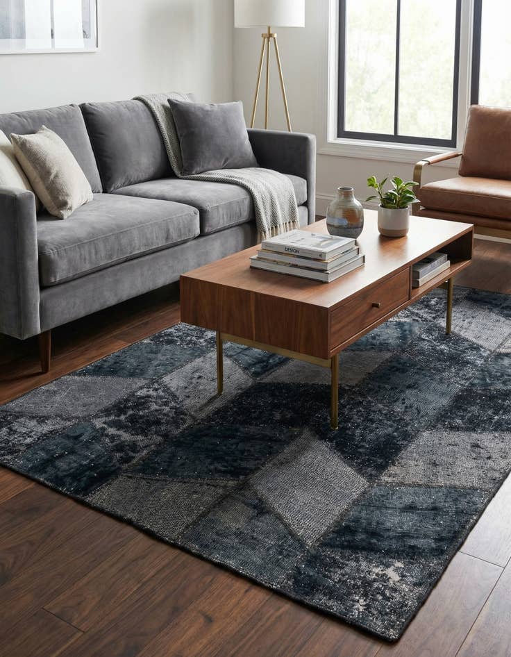 Detail image of 3' 6 x 5' 1  Hand Knotted Ultra Vintage Persian Wool Rug