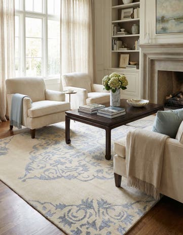9' x 12' 10 Hand Knotted Darya Rug
