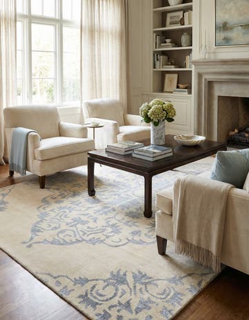 9' x 12' 10 Hand Knotted Darya Rug