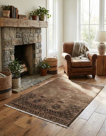 2' 8 x 3' 6 Hand Knotted Ultra Vintage Persian Wool Rug