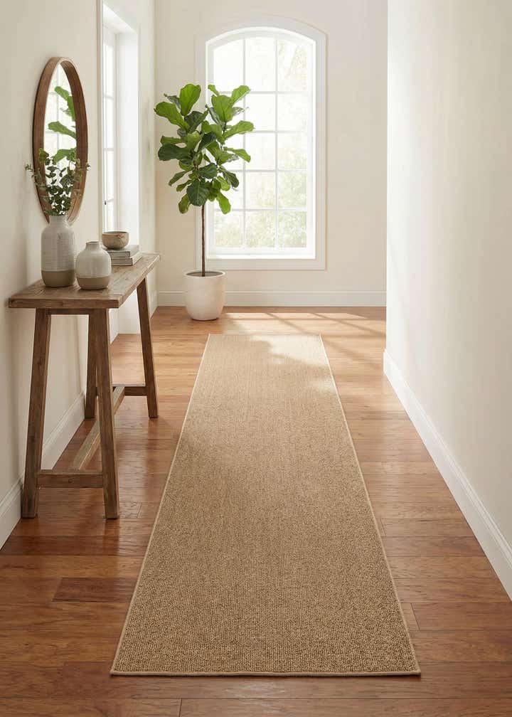 2' 7 x 12' Easy-Clean Solid Indoor / Outdoor Runner Rug
