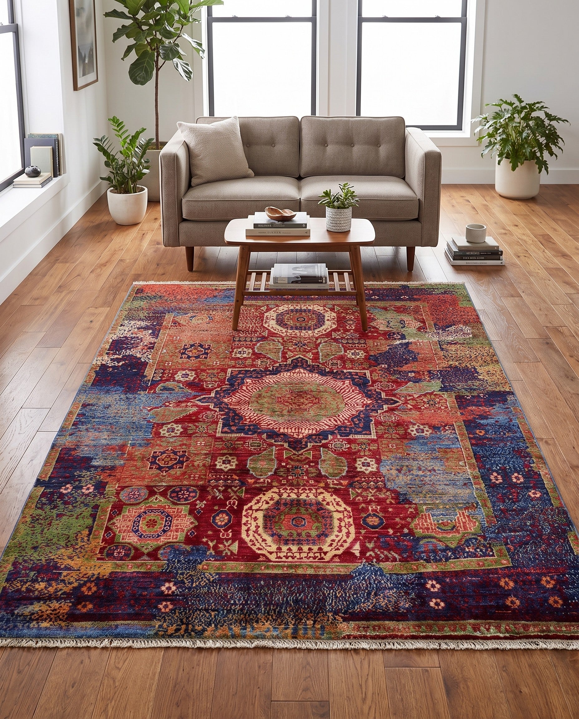 4' 10 x 6' 6 Hand Knotted Mamluk Ziegler Rug