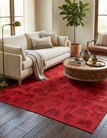 6' 5 x 9' 3 Hand Woven Kilim Suzani Wool Rug