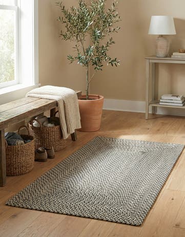 3' 1 x 5' 1 Handmade Tweed Braided Jute Rug