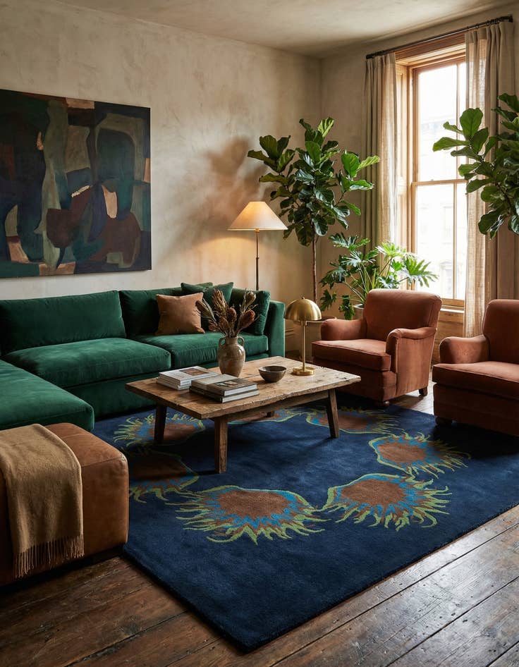 Detail image of 7' 7 x 7' 7 Luna Square Rug