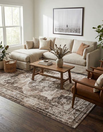 Light Brown Monte Carlo Rug