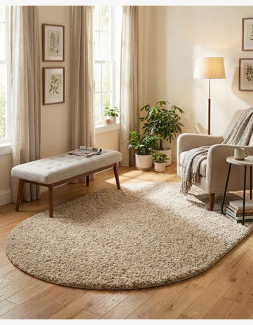 5' x 8' Everyday Shag Oval Rug