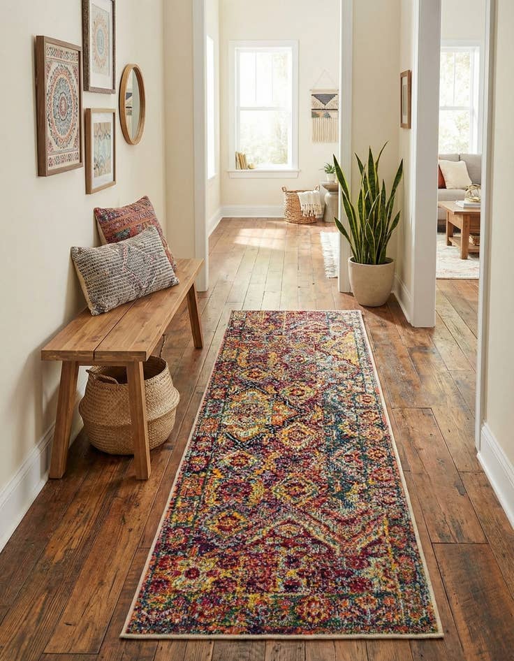 Detail image of 2' 2 x 6'  Washable Alta Runner Rug