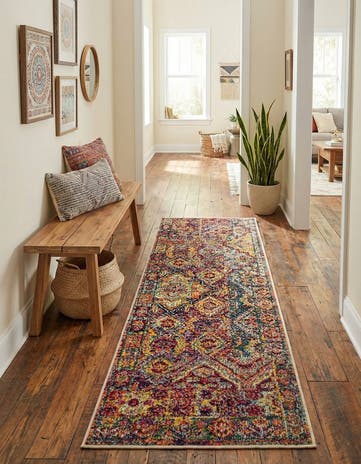 2' 2 x 6' Washable El Paso Runner Rug