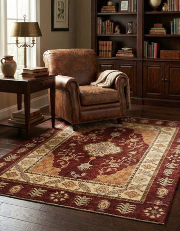 5' x 6' 9 Hand Knotted Ariana Ziegler Rug