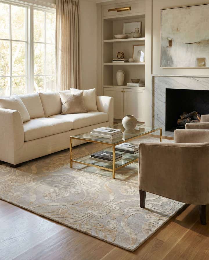 5' 8 x 8' Hand Knotted Darya Wool Rug