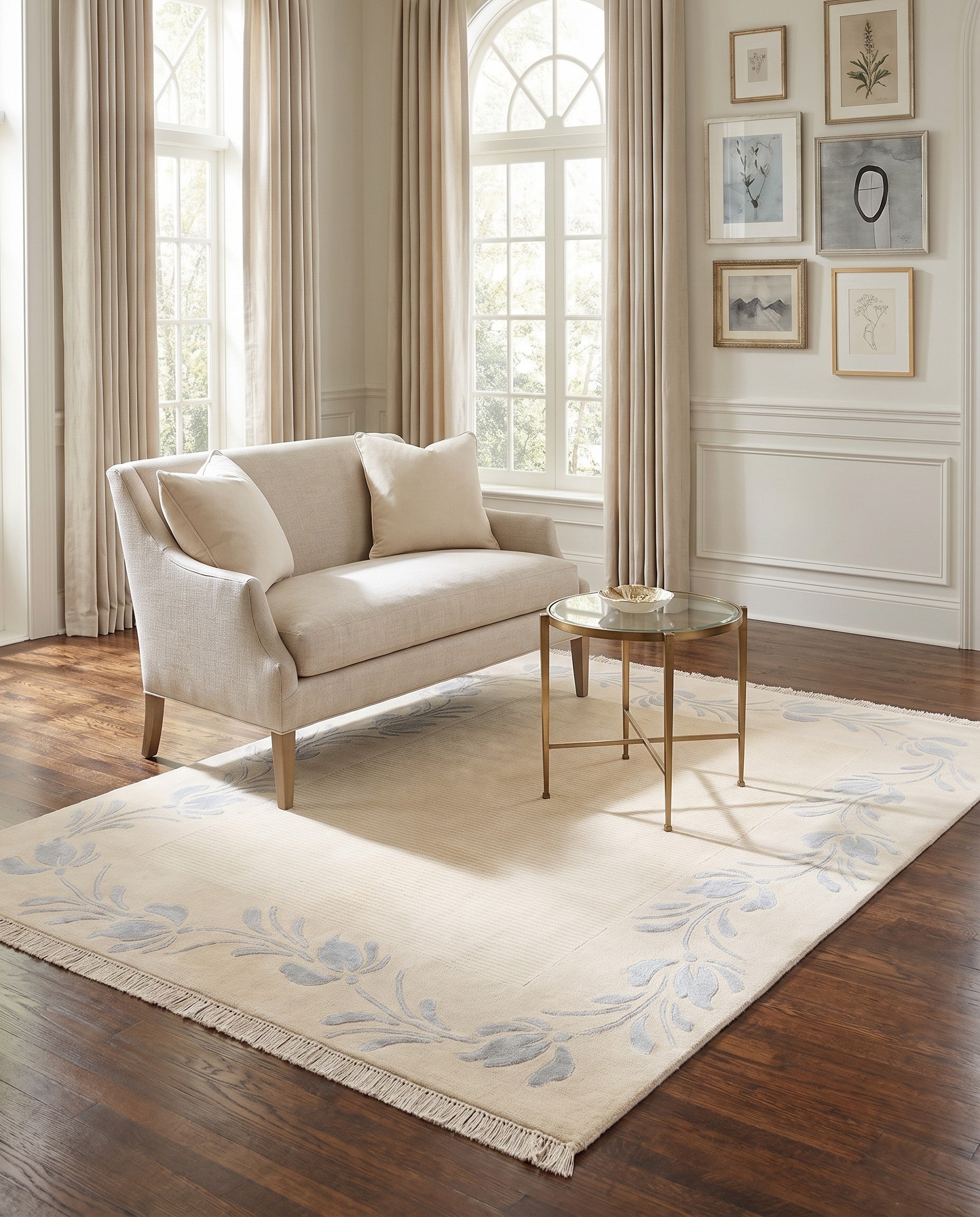 5' 5 x 6' 5 Hand Knotted Darya Rug