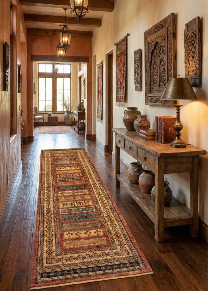 2' 8 x 9' 10 Luribaft Wool Runner Rug