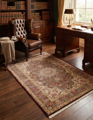 3' 3 x 4' 11 Ghom Silk Rug