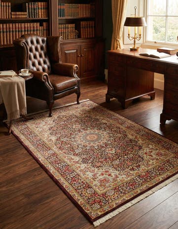 3' 3 x 4' 11 Ghom Silk Rug