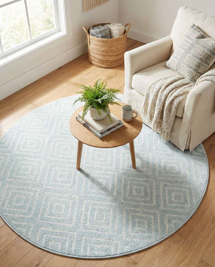 5' x 5' Easy-Clean Sabrina Soto Indoor / Outdoor Round Rug