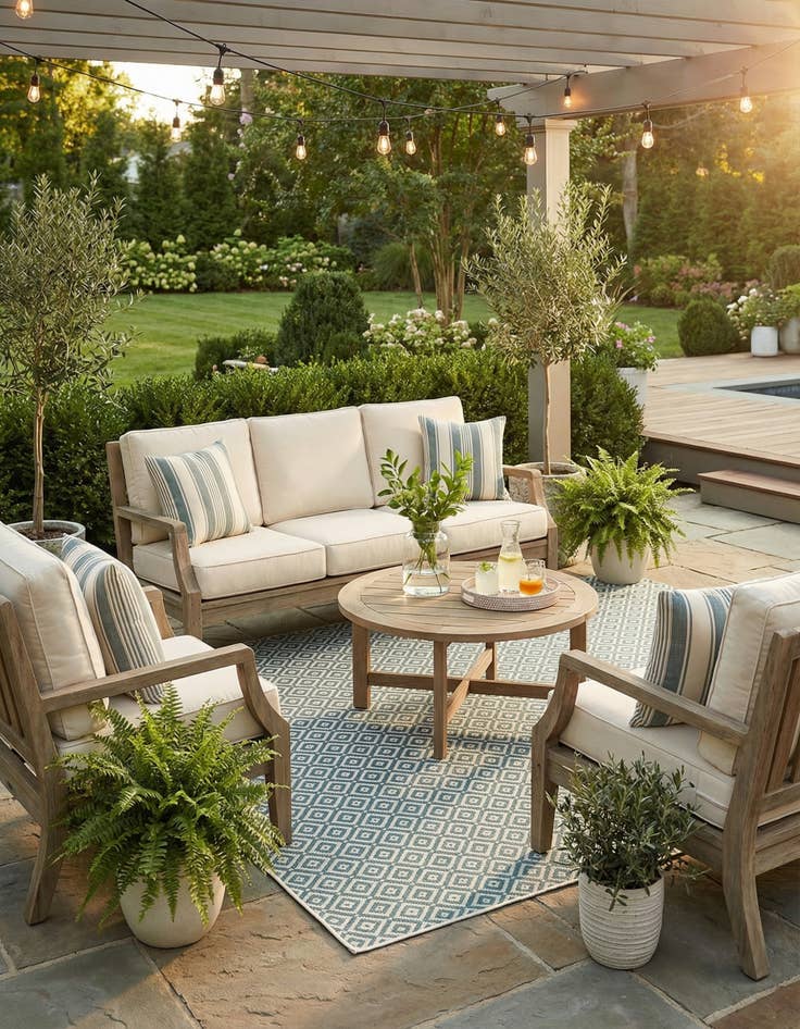 Detail image of 9' x 12'  Washable Jill Zarin Costa Rica Indoor / Outdoor Rug