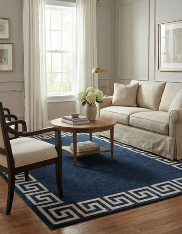Navy Blue Hera Rug