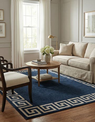 Navy Blue Hera Rug
