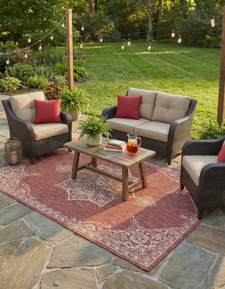6' x 9' Easy-Clean Traditional Indoor / Ou...