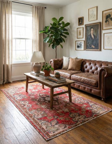 4' x 6' 3 Hand Knotted Ultra Vintage Persian Wool Rug