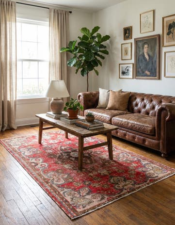 4' x 6' 3 Hand Knotted Ultra Vintage Persian Wool Rug