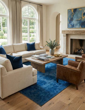 9' 10 x 14' 6 Hand Knotted Oushak Wool Rug