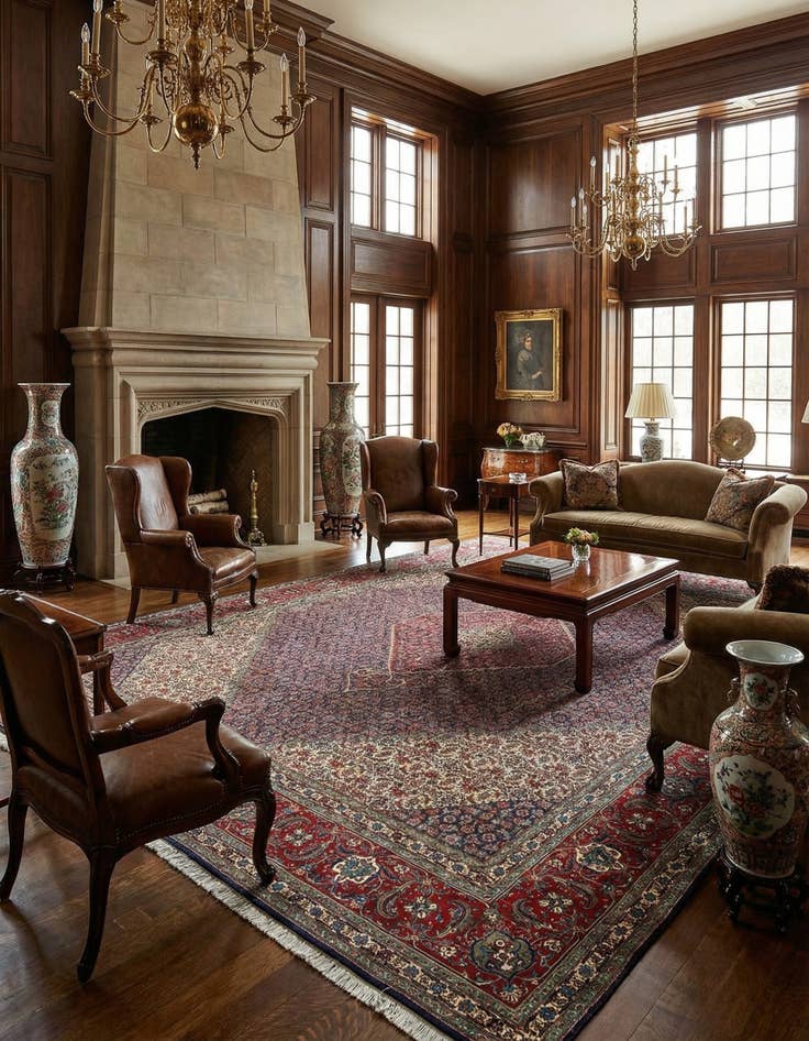 Detail image of 9' 11 x 12' 8 Tabriz Mahi Rug