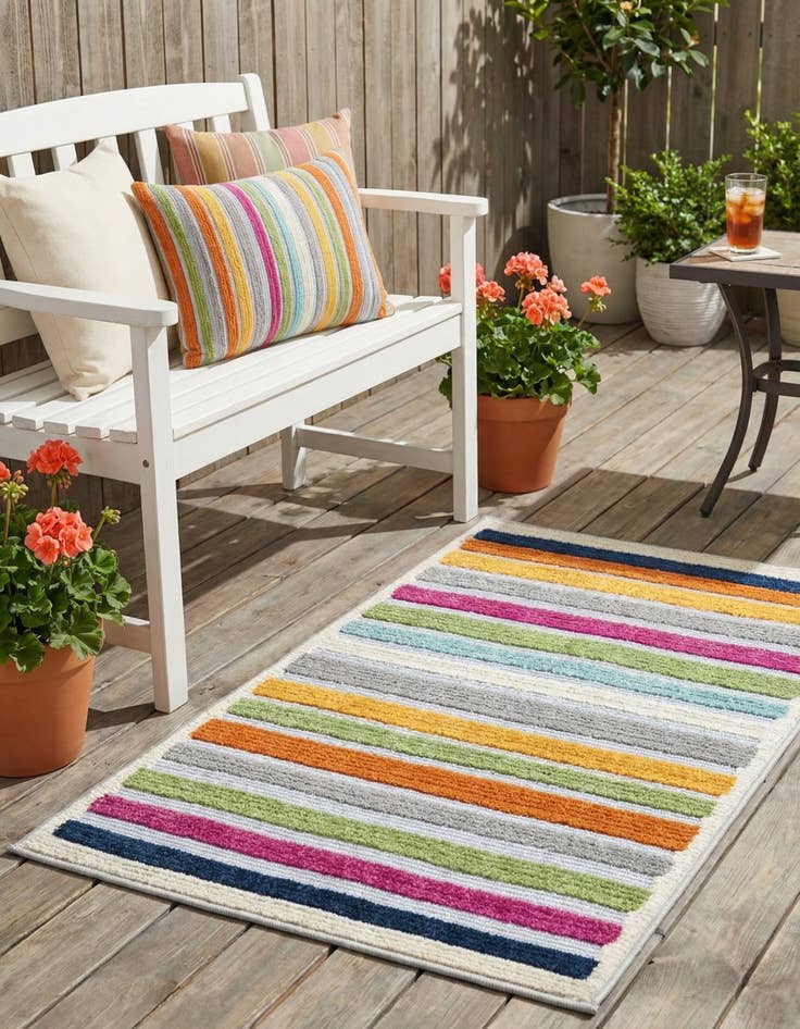 Detail image of 2' x 3'  Washable Aruba Indoor / Outdoor Rug