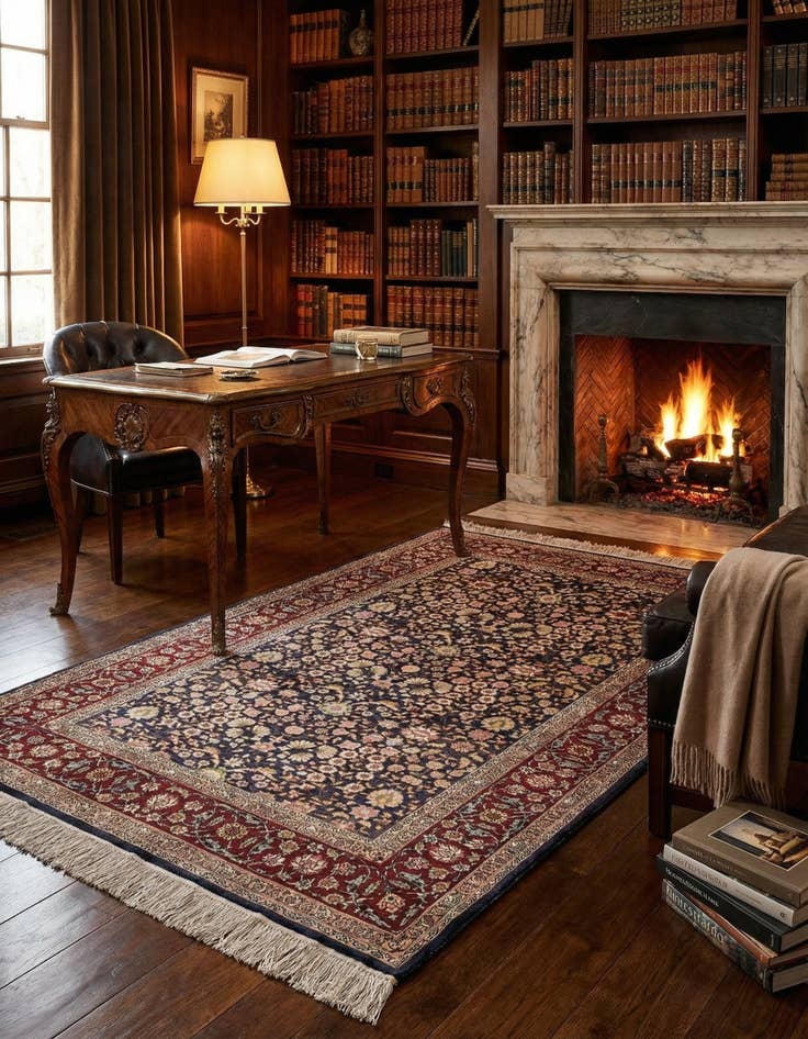 Detail image of  2' 7 x 4' 1 Kayseri Silk Rug