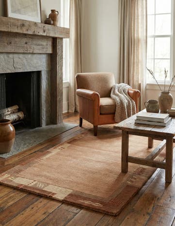 2' 4 x 4' 7 Hand Knotted Nepal Wool Rug