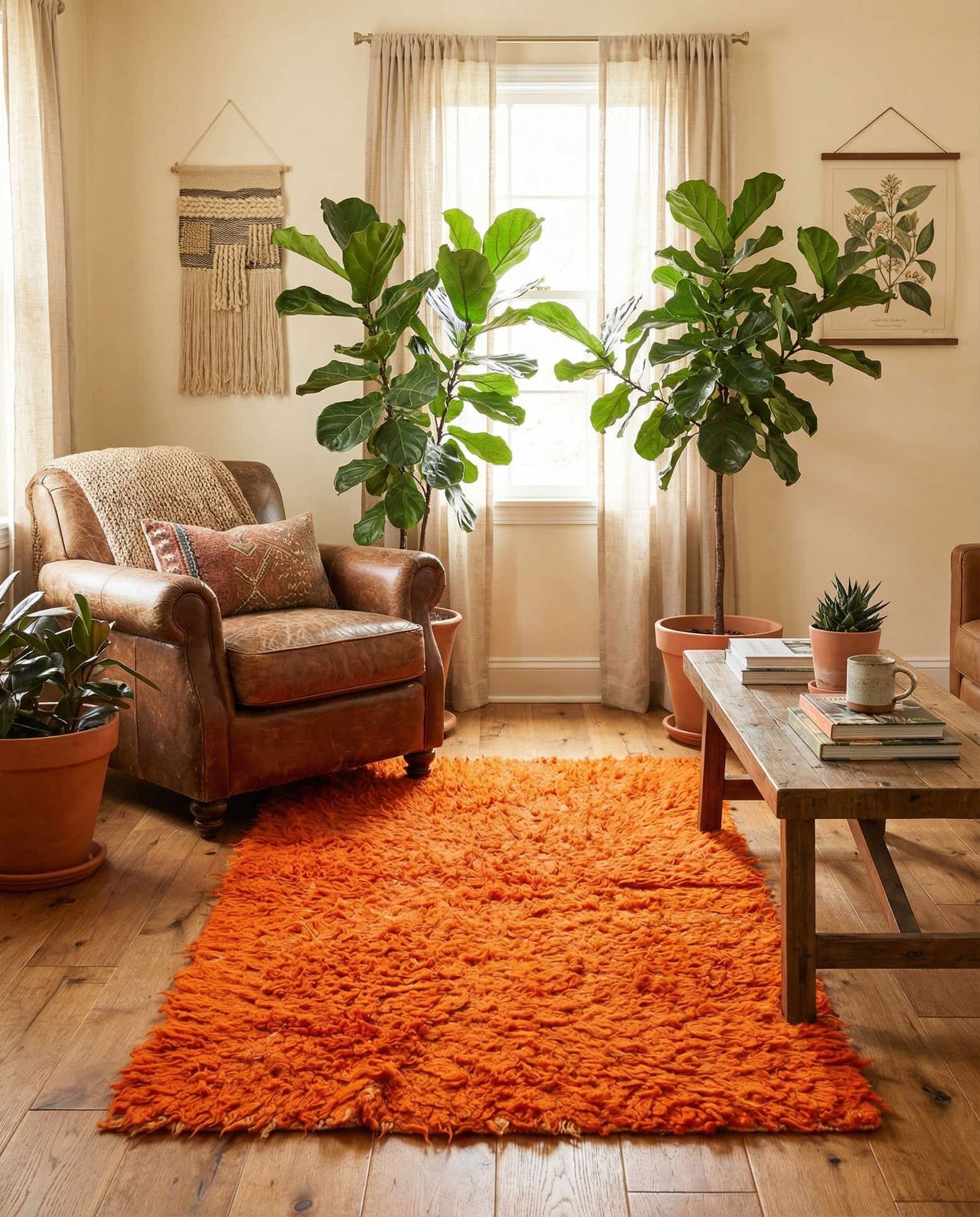 3' 6 x 6' 3 Hand Knotted Moroccan Wool Rug